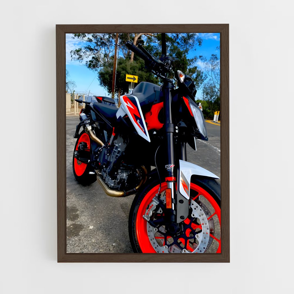 Poster magnifique duc r – affiche KTM Moto (vue 5)